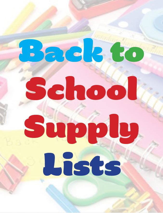 2025-2026 School Supply List